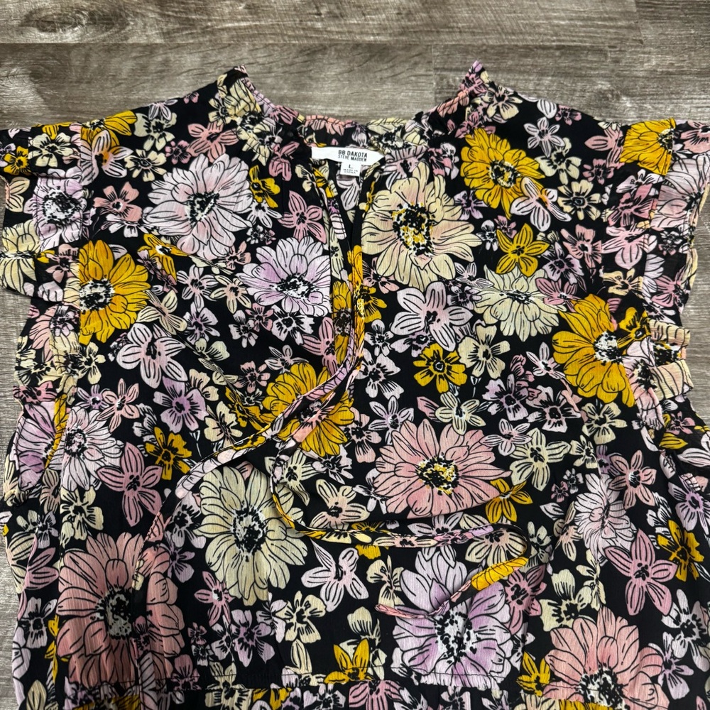 BB Dakota Steve Madden Floral Maxi Dress Size Large - Picture 4 of 9